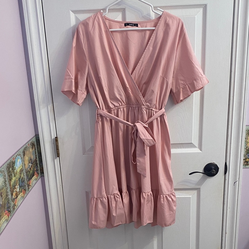 SHEIN Pink Mini Dress